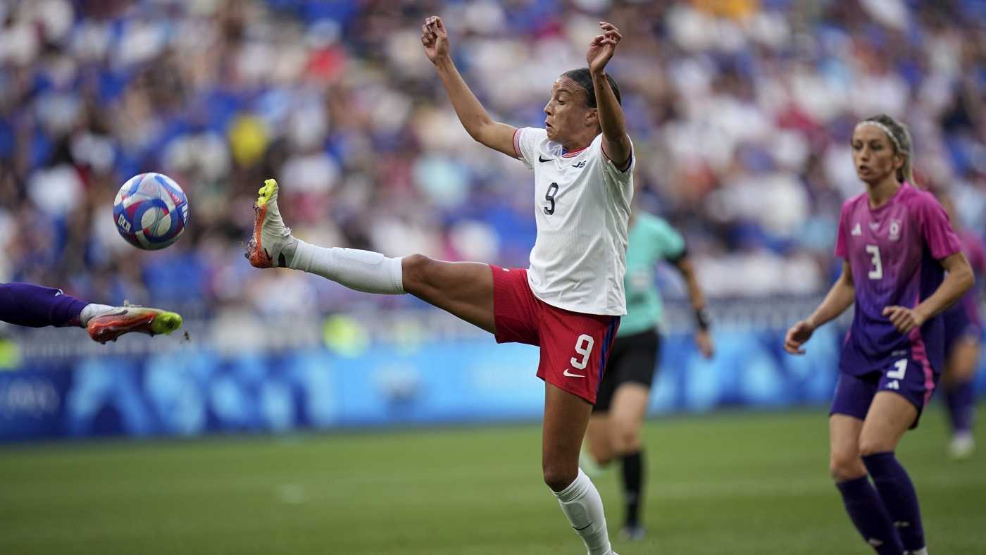 U.S. women's soccer team goes for gold after downing Germany : NPR