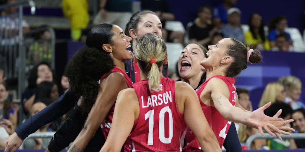 US women’s volleyball gets silver, Italy wins gold in Olympics final