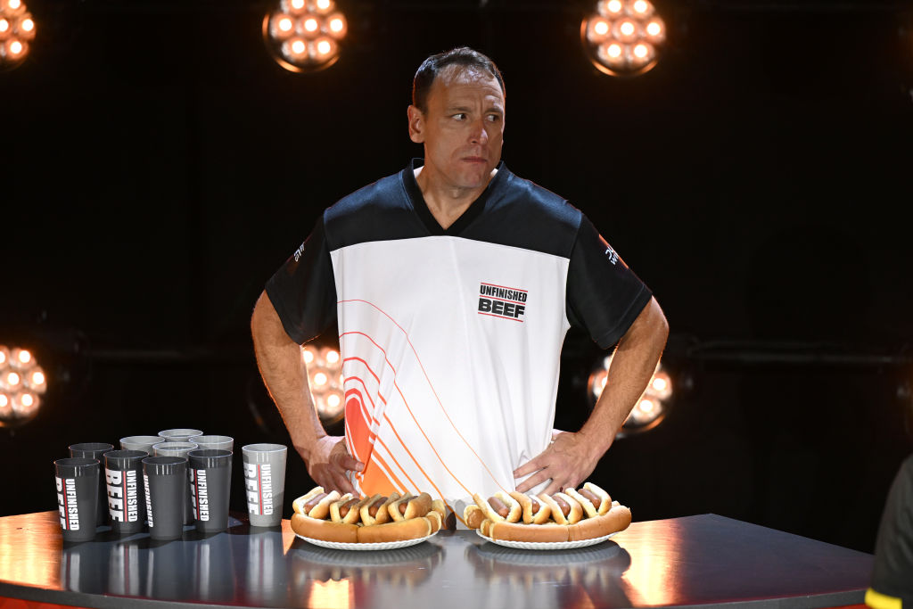 Joey Chestnut Sets New World Record in Netflix Hot Dog Eating Competition