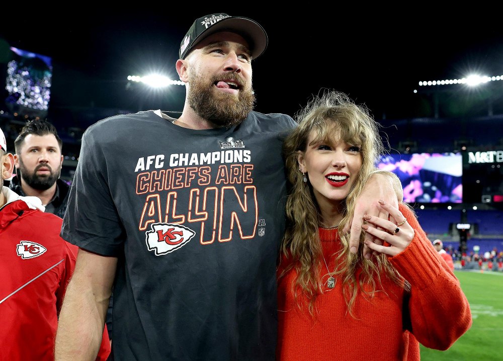 Travis Kelce Jokes Taylor Swifts Plays Havent Gotten to Coach Reid Yet