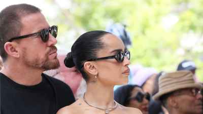 Zoe Kravitz Brings Fiance Channing Tatum to Lenny s Walk of Fame Event