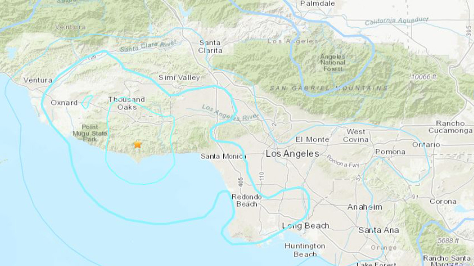 4.7-magnitude earthquake felt across Los Angles, centered in Malibu, USGS says