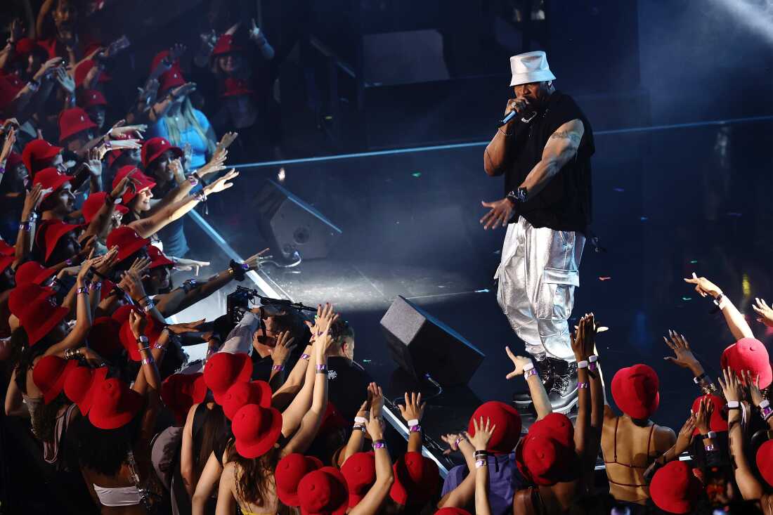 LL Cool J performs on stage during the 2024 MTV Video Music Awards at UBS Arena on Sep. 11, 2024 in Elmont, New York.