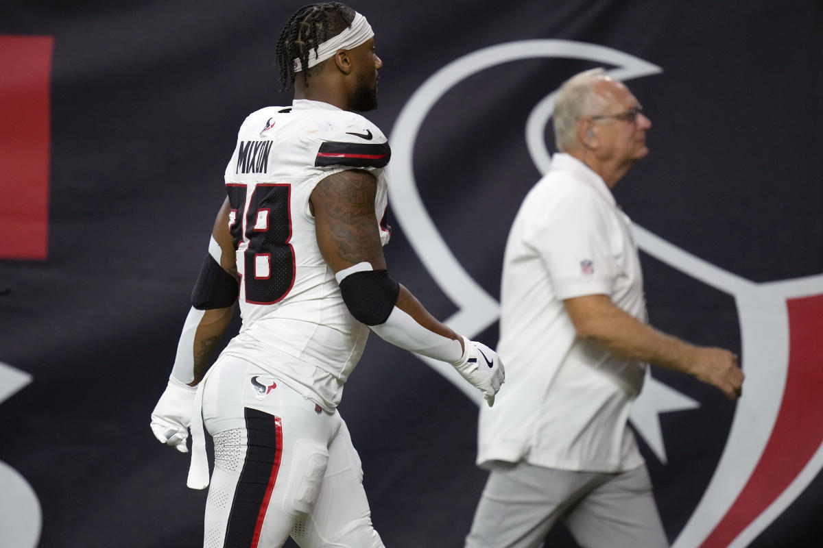 Texans' Joe Mixon was hurt on apparent hip-drop tackle, but it wasn't penalized