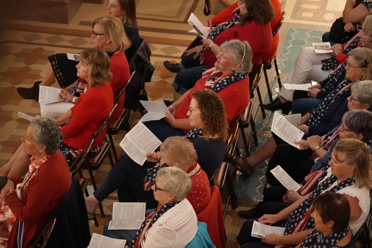 Crowd at Constitution Day event 