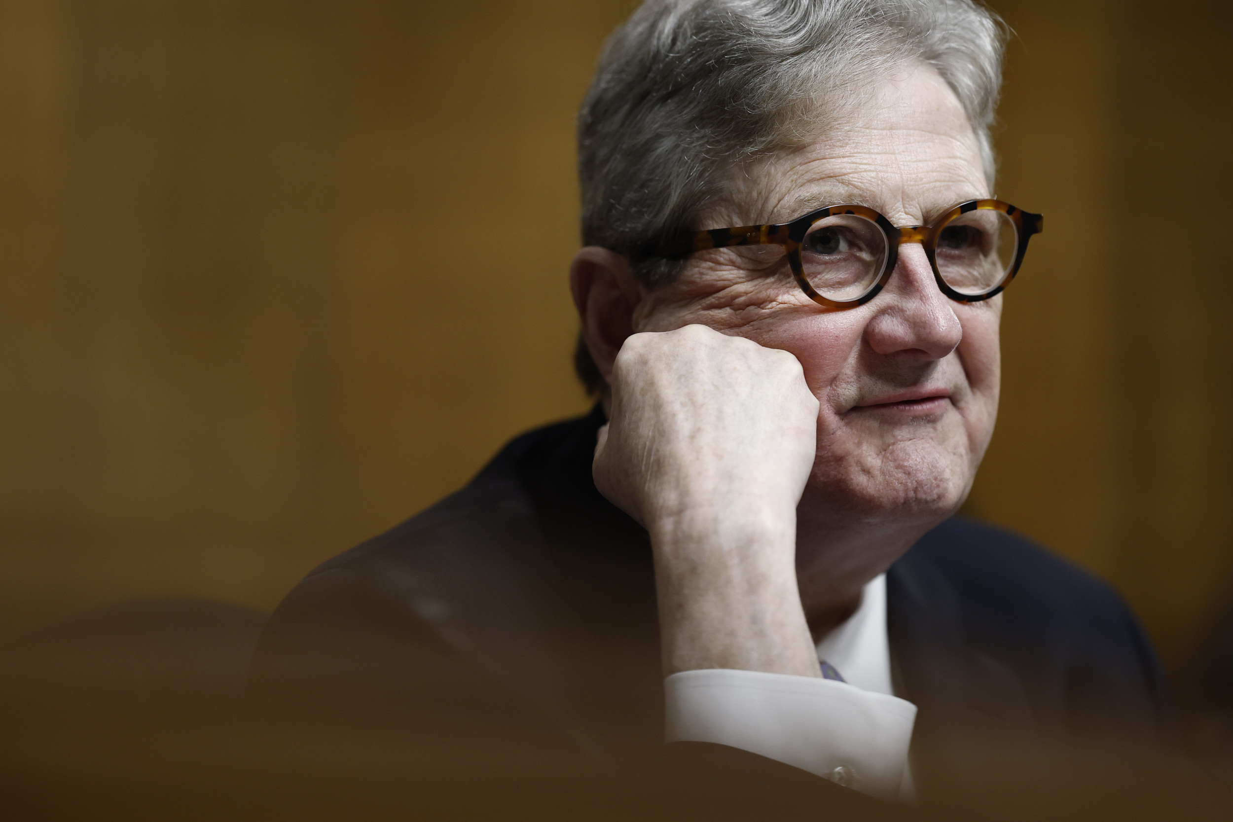 Sen. John Kennedy (R-LA) speaks during hearing