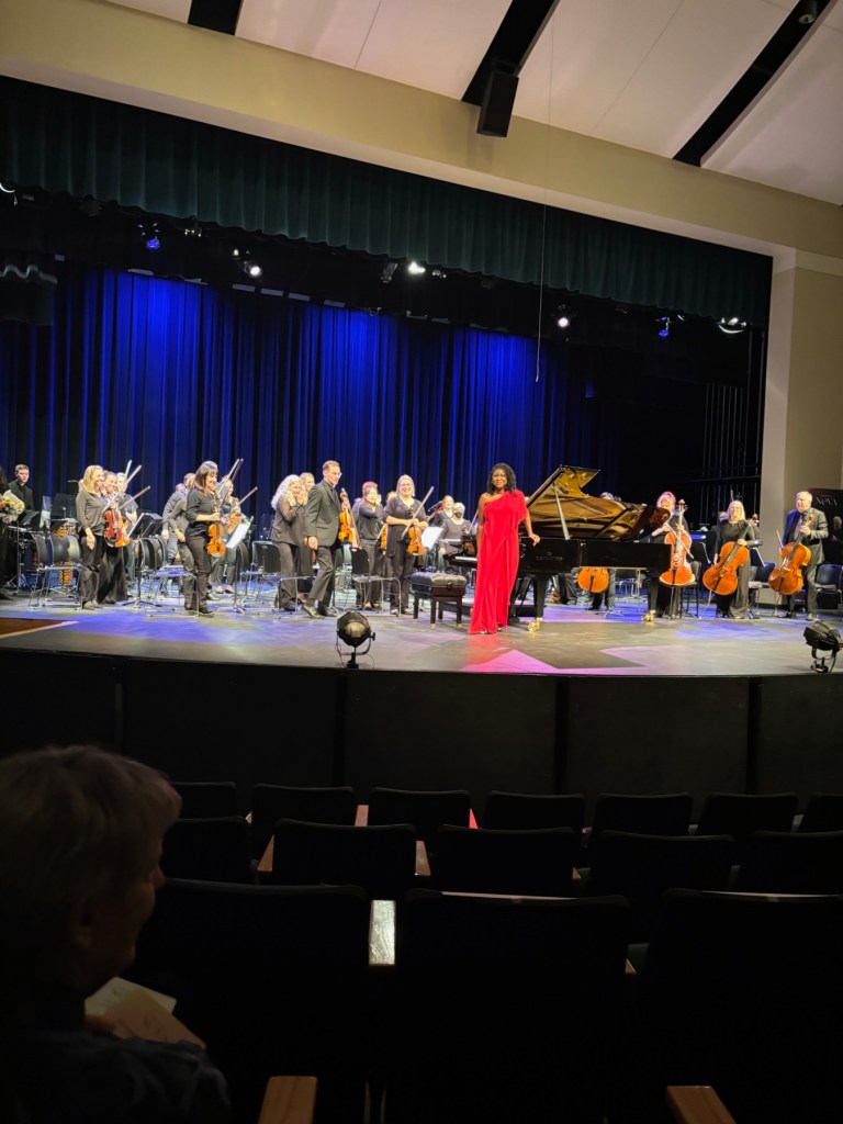 Pianist Artina McCain with Orchestra Nova Northwest. Photo by James Bash.