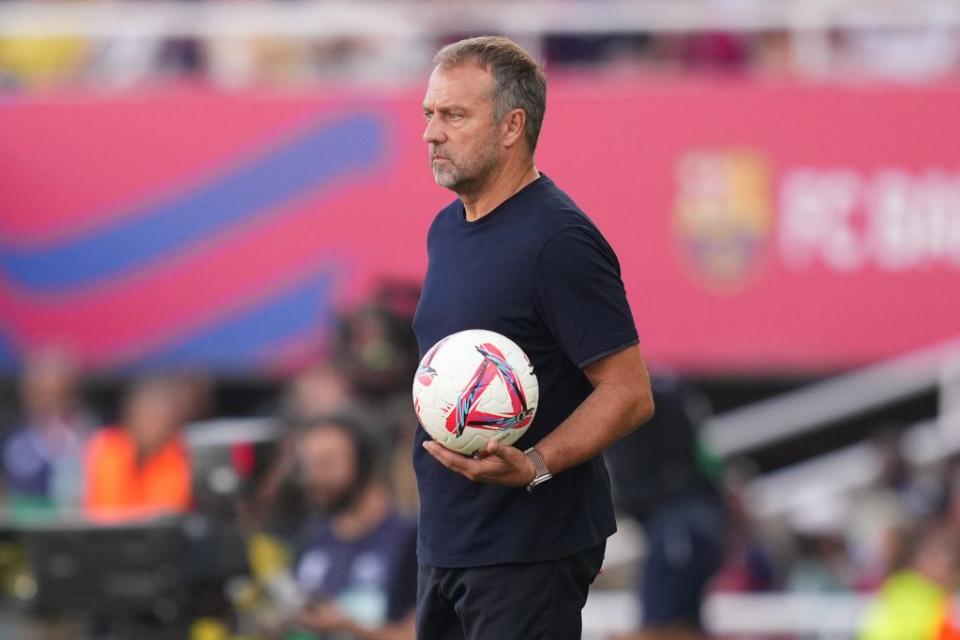 Flick not worried after Barça’s defeat to Monaco. (Photo by Alex Caparros/Getty Images)