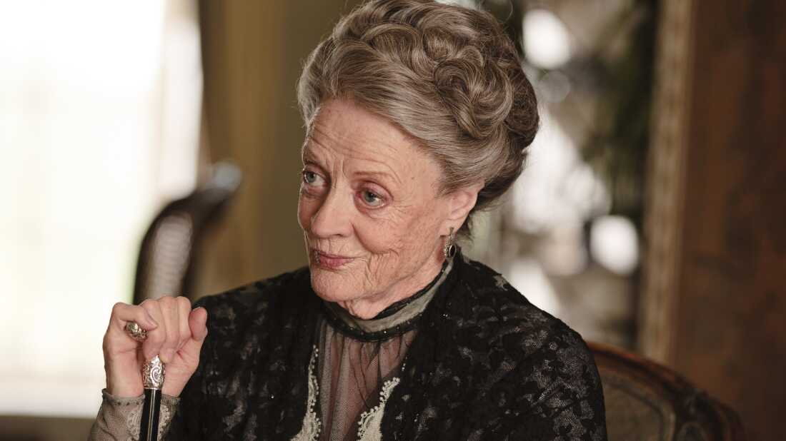 Maggie Smith as Violet, Dowager Countess of Grantham on Downton Abbey.