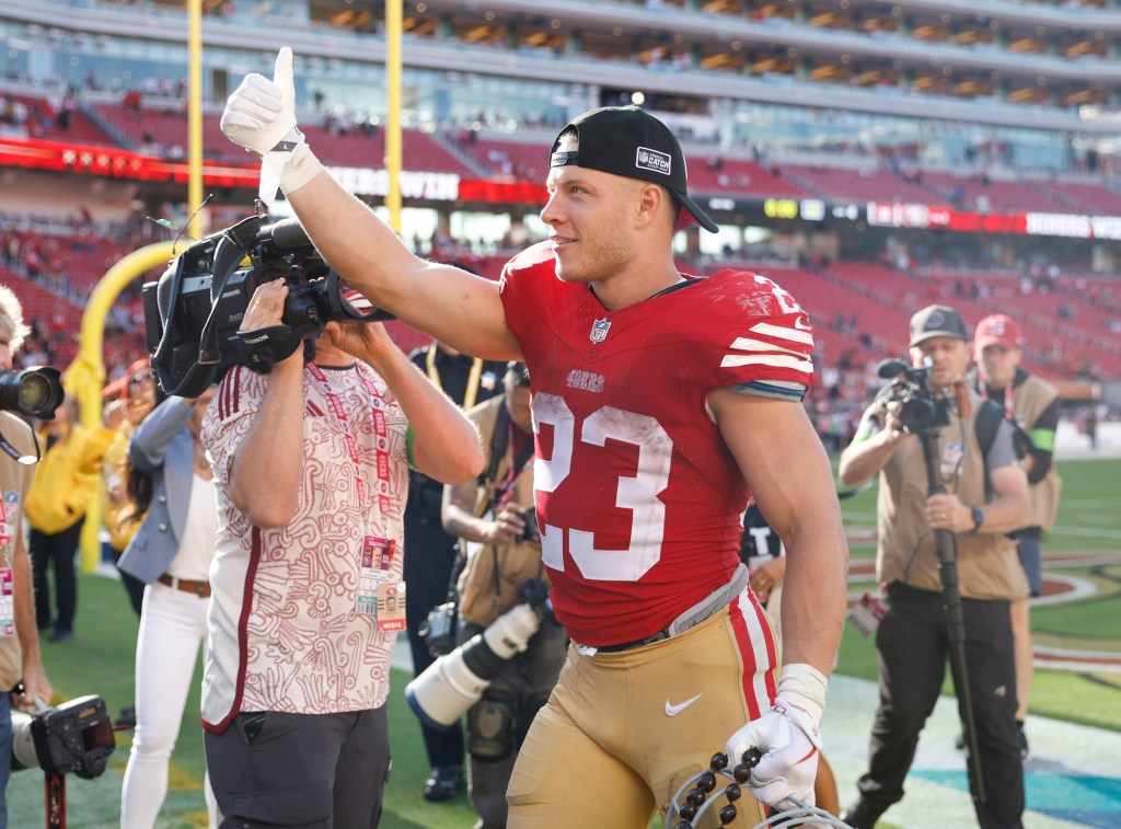 49ers' Christian McCaffrey goes on injured reserve with calf/Achilles issue