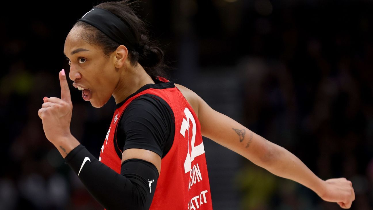 Aces' A'ja Wilson becomes second unanimous MVP in WNBA history