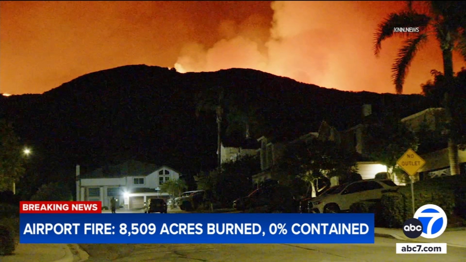 Airport Fire in Orange County's Trabuco Canyon burns 9,333 acres