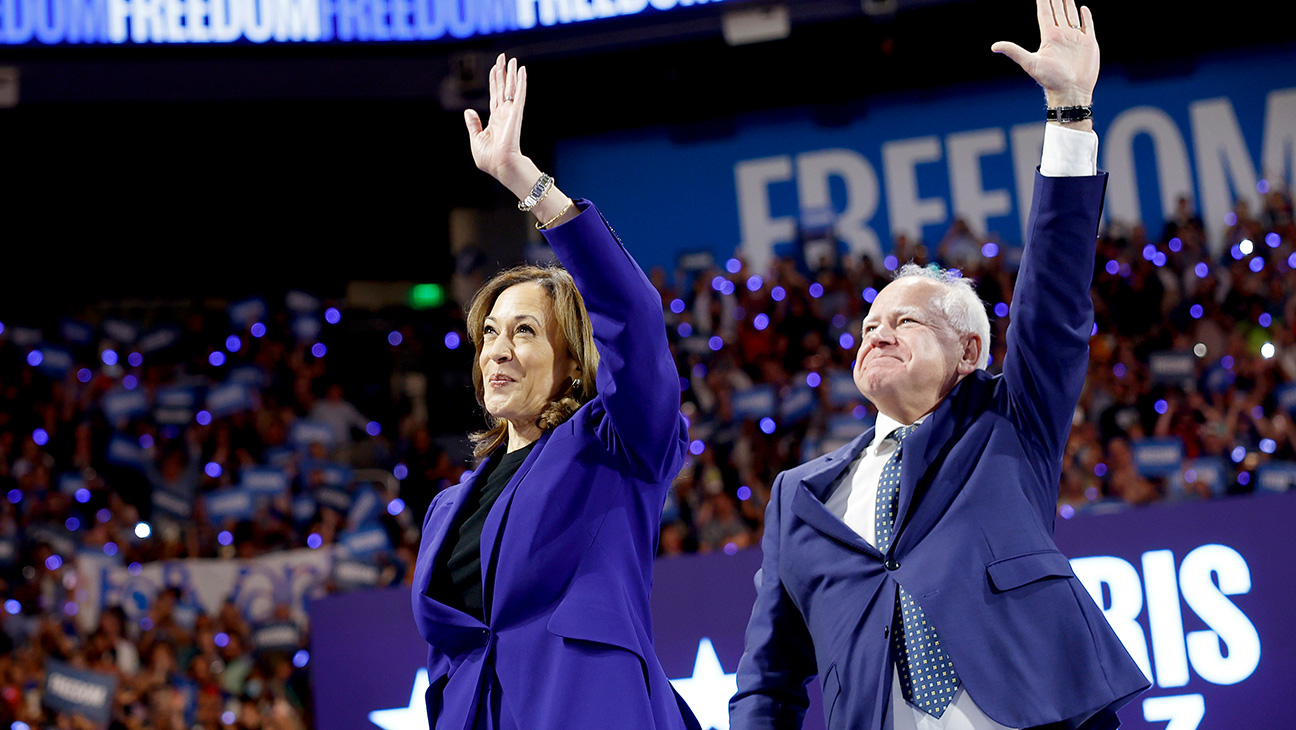 Kamala Harris and Tim Walz