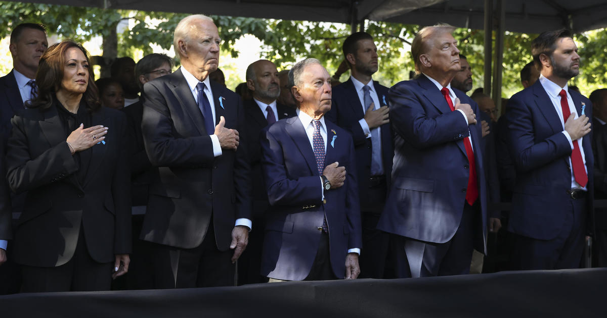 Biden, Harris, Trump, Vance appear together at 9/11 memorial ceremony in New York City