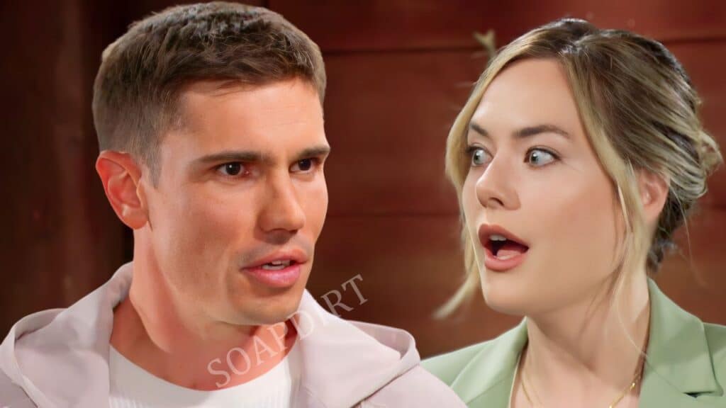 Bold and the Beautiful: Hope Logan (Annika Noelle) - John Finnegan Finn (Tanner Novlan)