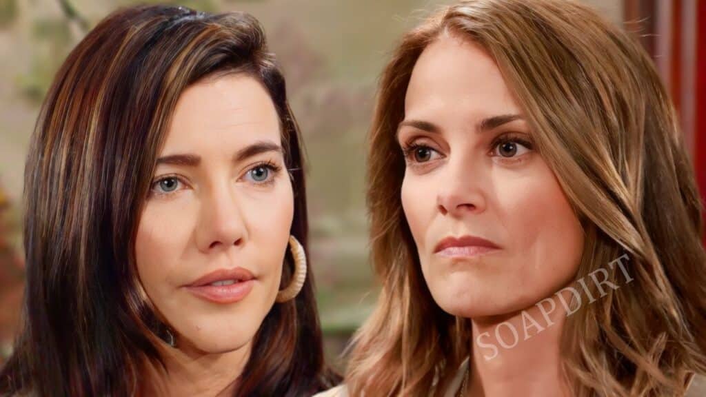 Bold and the Beautiful Spoilers: Steffy Forrester (Jacqueline MacInnes Wood) - Taylor Hayes (Rebecca Budig)