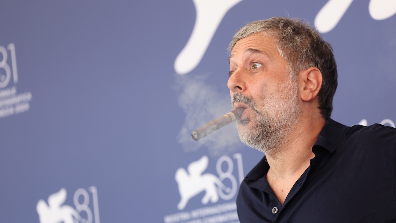 Harmony Korine attends the 'Baby Invasion' photocall during the 81st Venice Film Festival.