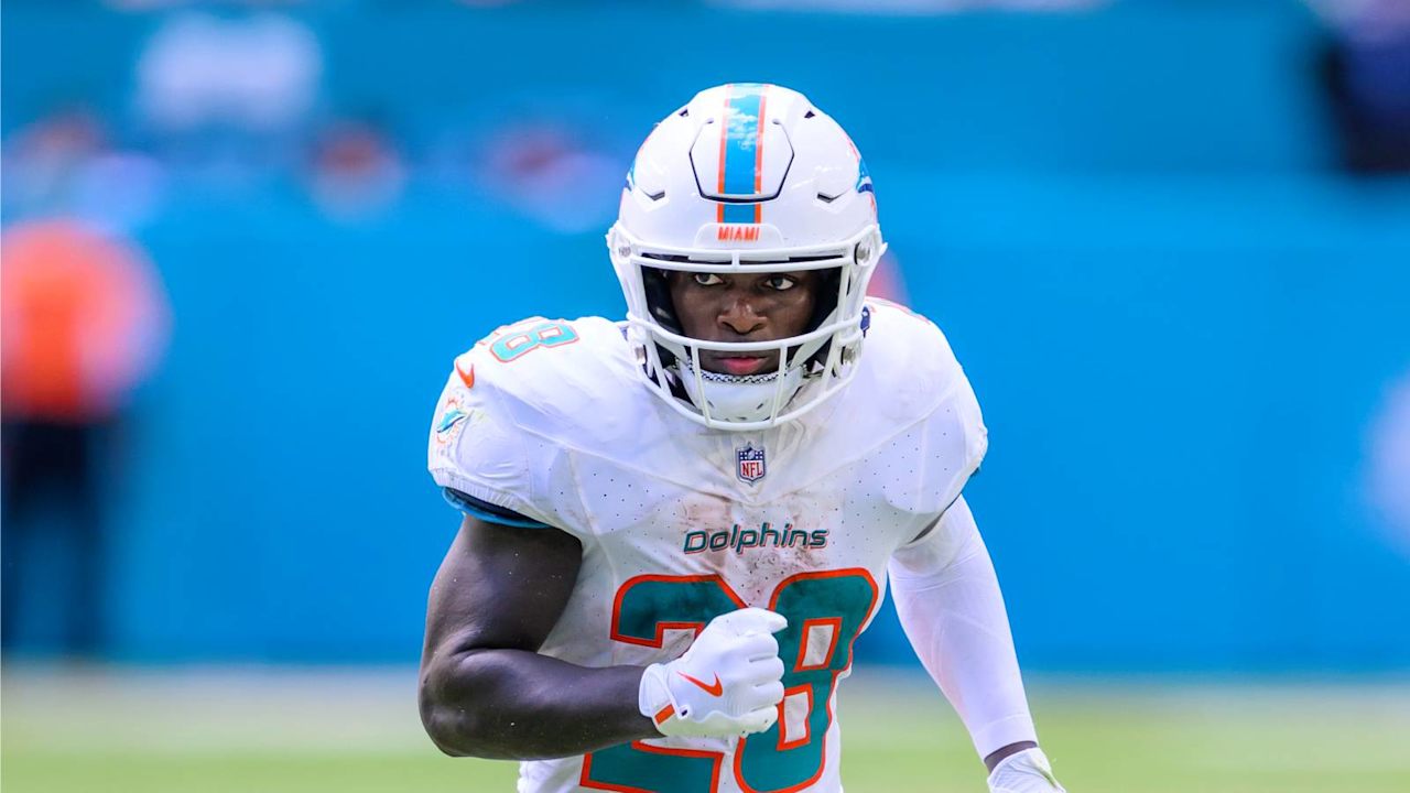 Dolphins RB De'Von Achane (ankle) active for Thursday night vs. Bills