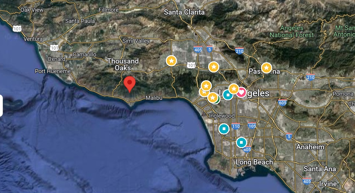 Earthquake Shakes Los Angeles Area, Centered Near Malibu