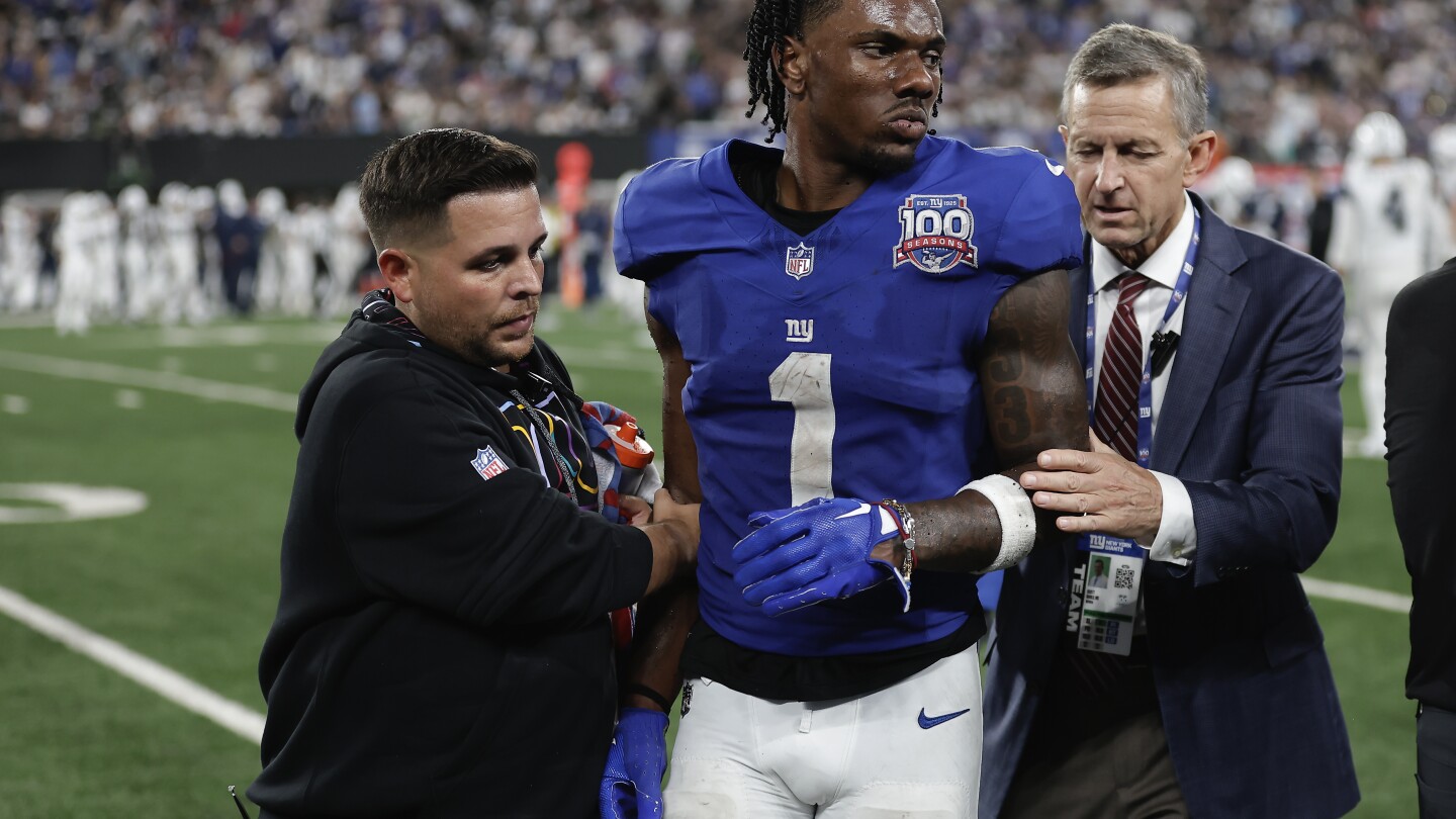 Giants' Malik Nabers, Cowboys' Micah Parsons injured in Thursday night game