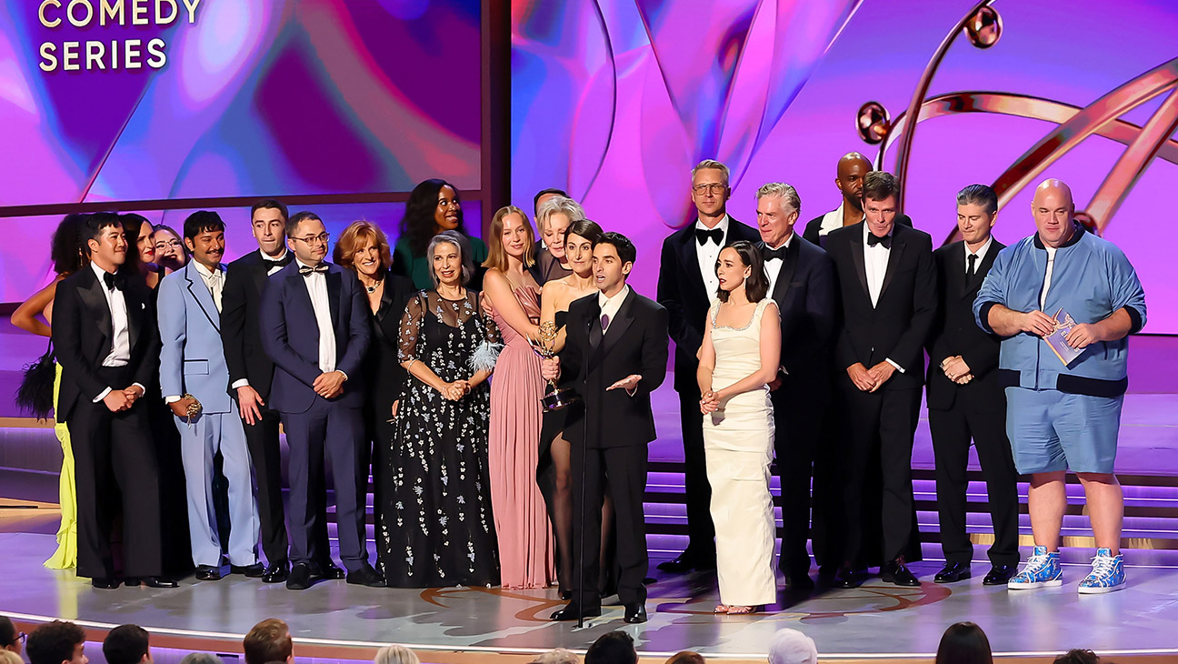 The 'Hacks' cast and crew at the 2024 Emmys.