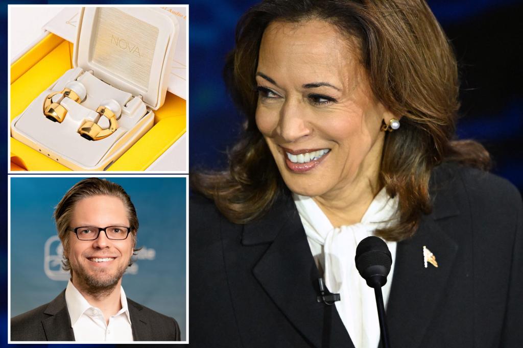 Icebach company says Kamala Harris' debate earrings strikingly similar to its Bluetooth ones