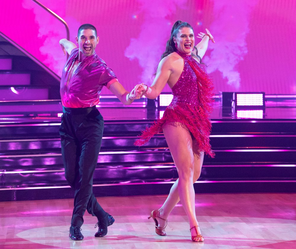 Ilona Maher DWTS Dress Stained Her Hands Pink