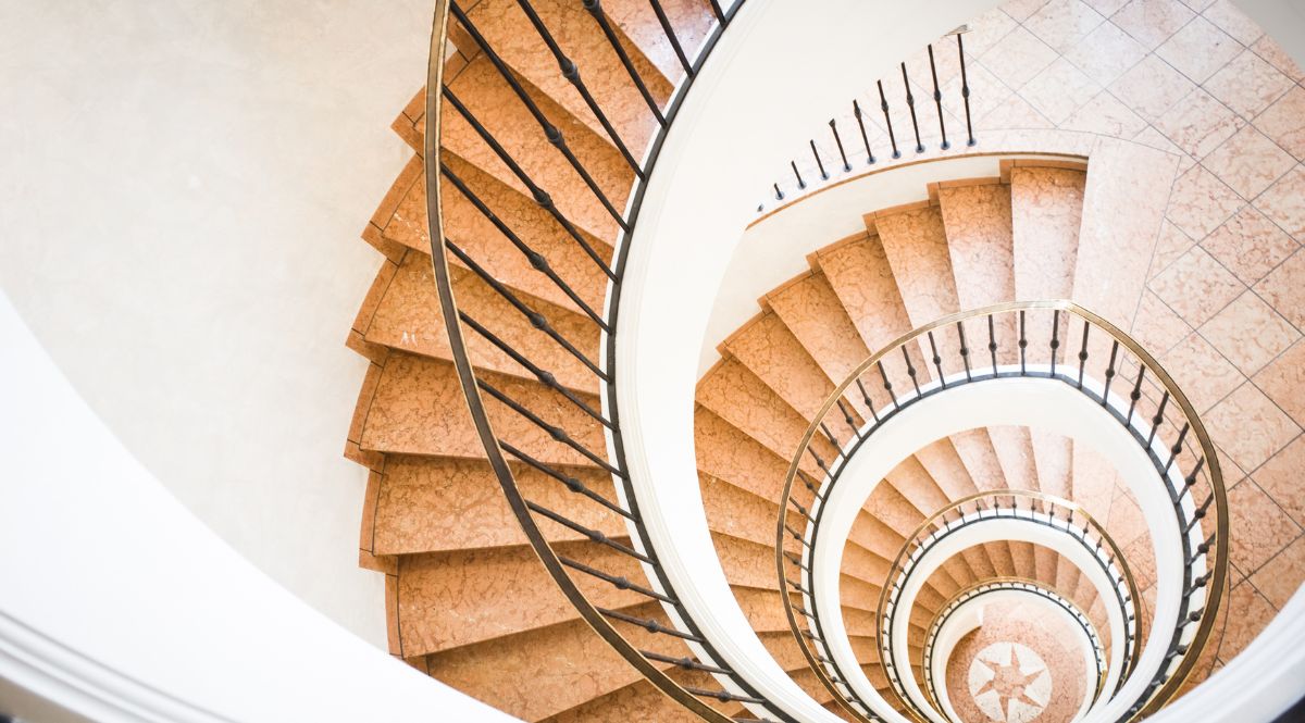 Installation of an Outdoor Metal Spiral Staircase