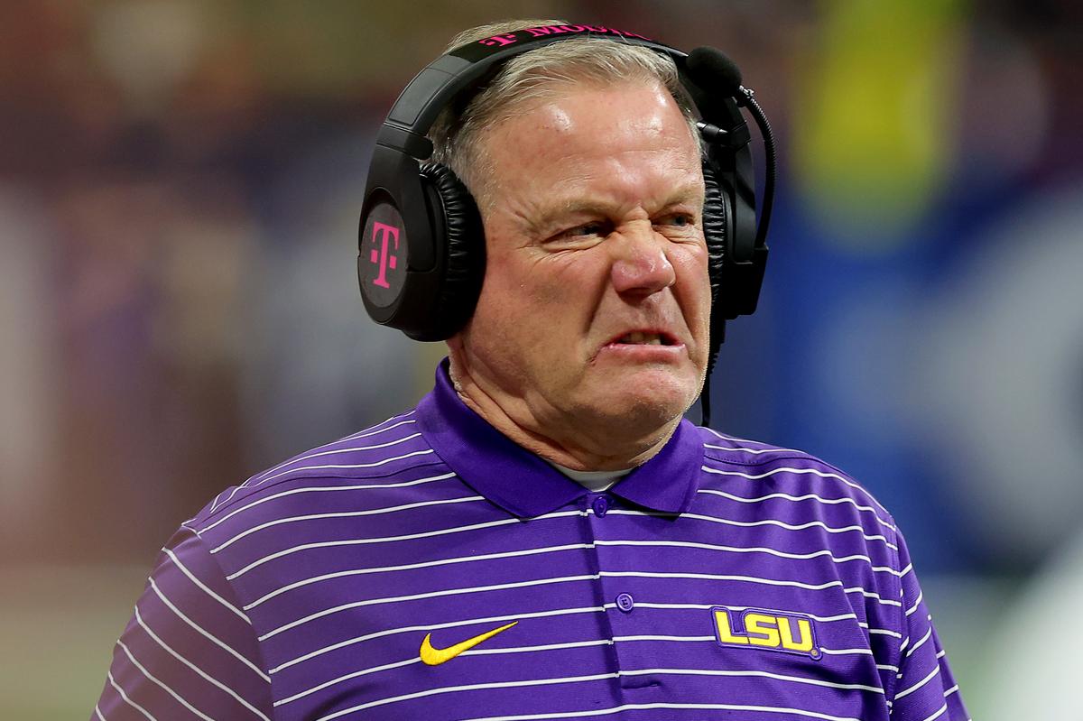 LSU Coach Brian Kelly Goes Ballistic After LSU Loss in Vegas