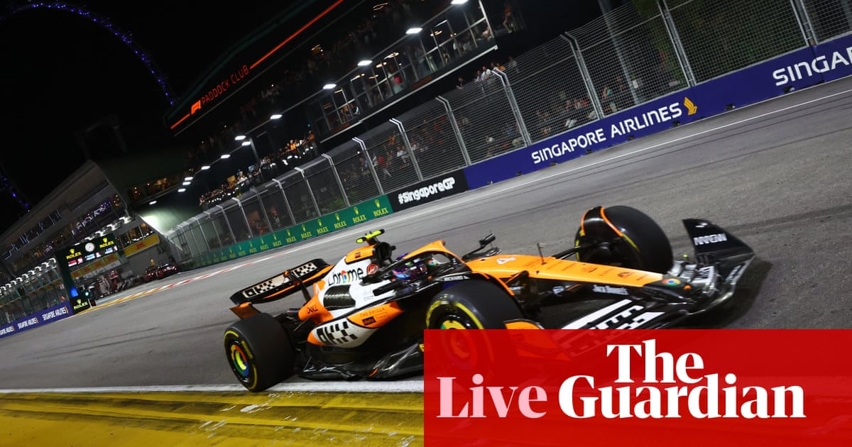 Lando Norris wins F1 Singapore Grand Prix despite hitting wall twice – as it happened | Formula One