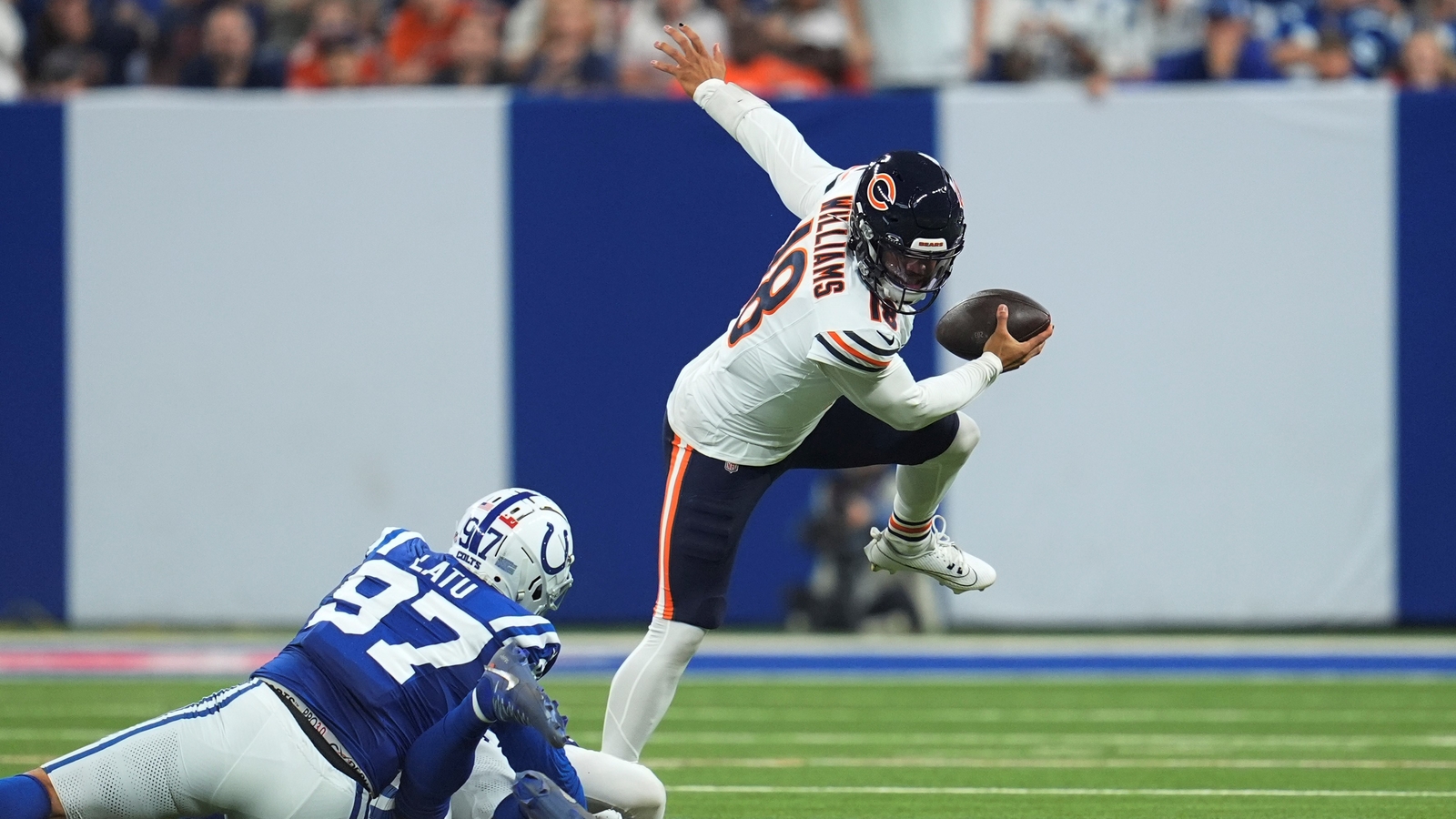 NFL news: Caleb Williams gets 1st touchdown pass to Rome Odunze as Chicago Bears lose 16-21 against Colts in Indianapolis