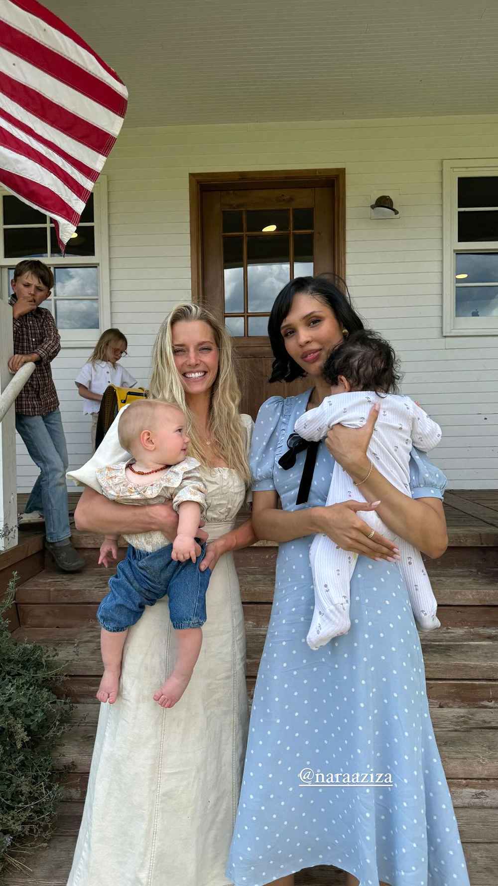 Nara Smith and Lucky Blue Smith Bond With Hannah Neeleman During Ballerina Farm Visit