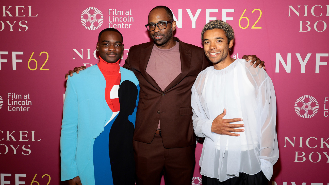 Ethan Herisse, RaMell Ross and Brandon Wilson at the 'Nickel Boys' New York Film Festival opening night screening.