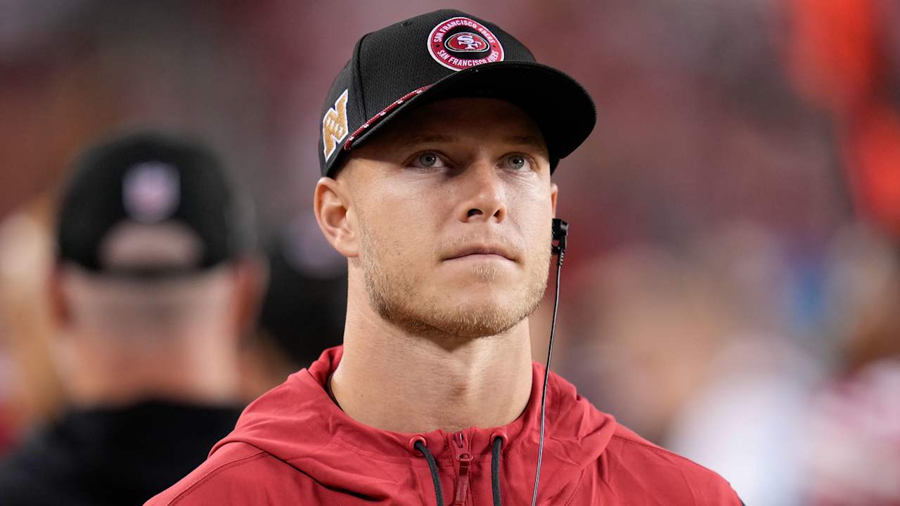 Niners placing Christian McCaffrey (calf/Achilles) on injured reserve; RB to miss at least four games