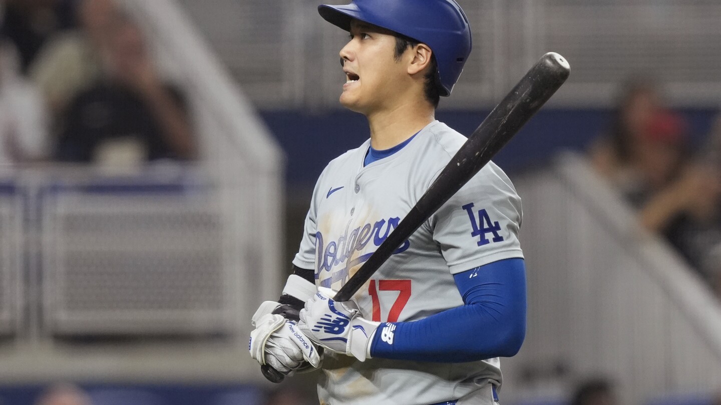 Ohtani steals 49th base in Dodgers' 8-4 win over Marlins