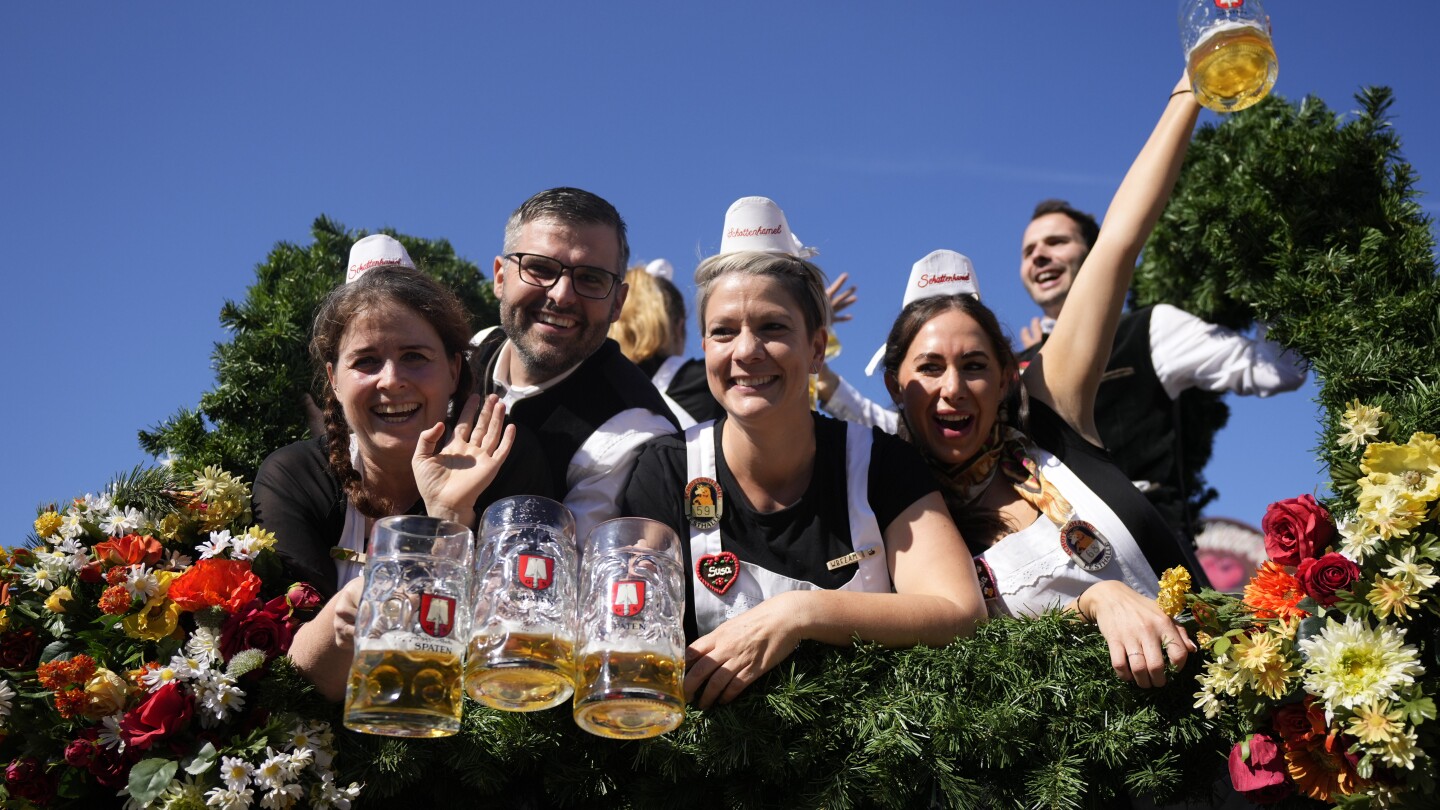 Oktoberfest 2024: Beer lovers line up in Munich for keg-tapping