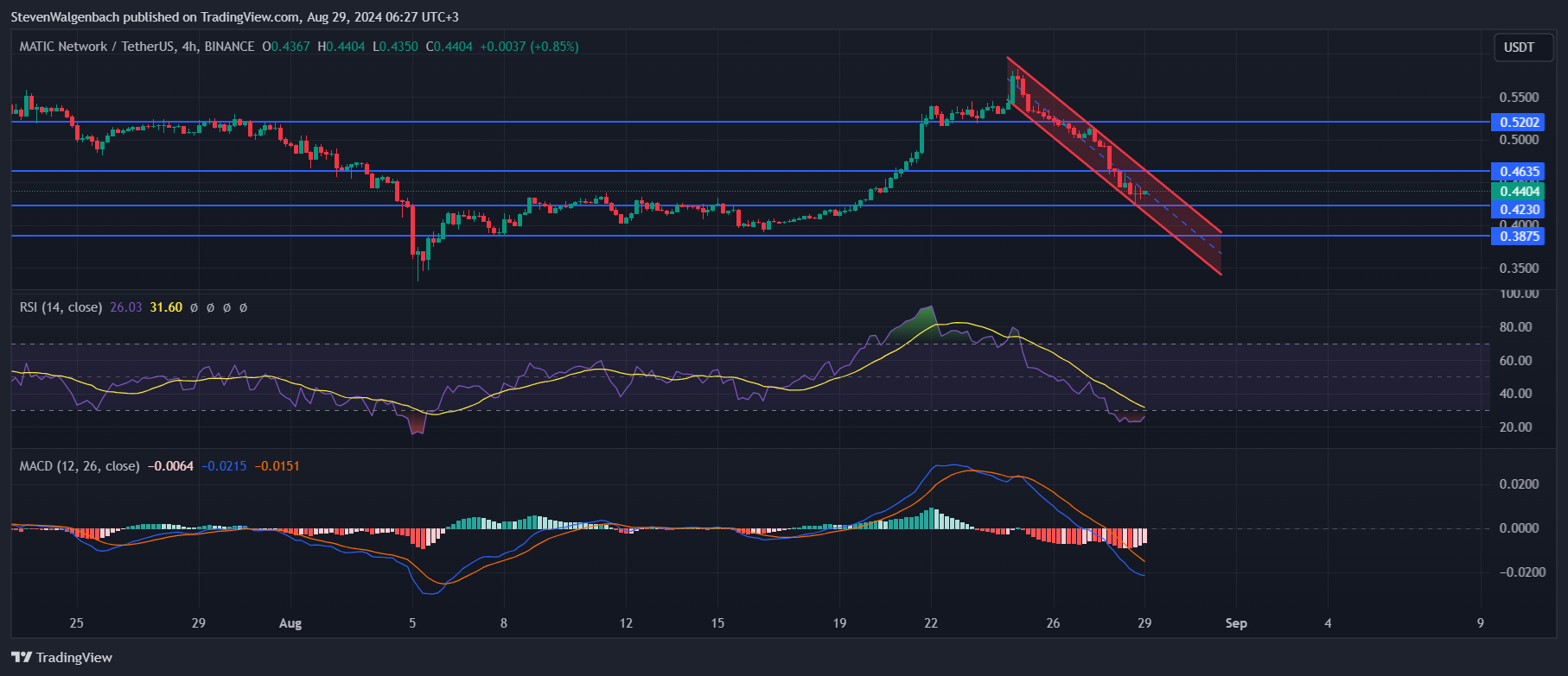 BINANCE:MATICUSDT Chart Image by StevenWalgenbach