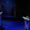 Former President Donald Trump, the Republican presidential nominee, and Vice President Kamala Harris, the Democratic nominee, participate during ABC News' presidential debate Tuesday at the National Constitution Center in Philadelphia.