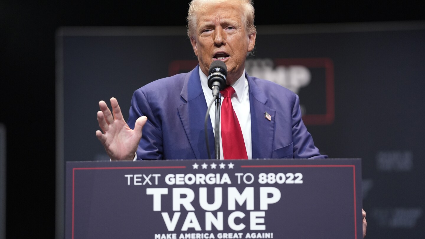 Trump mixes up the name of Charlottesville, Virginia, during his speech in Georgia