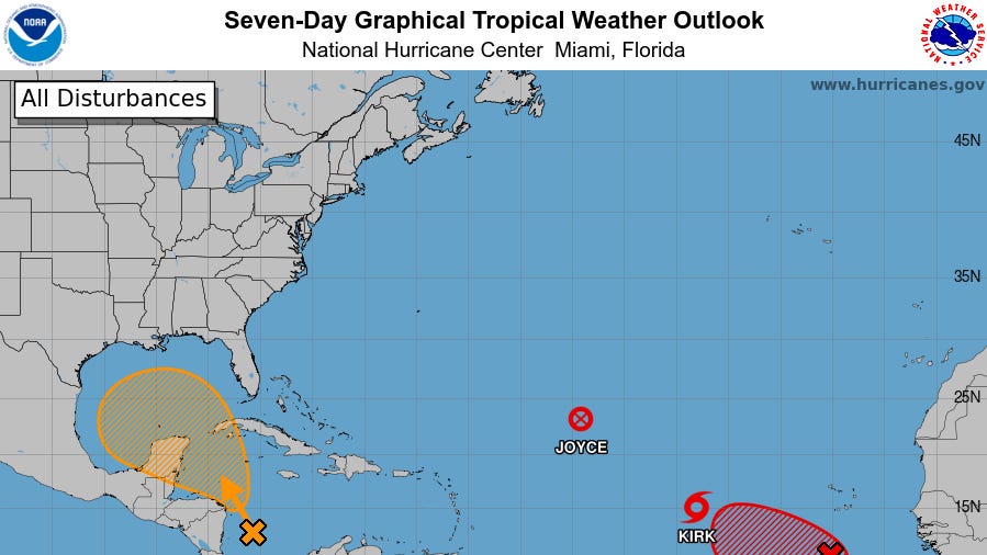 Tropical Storm Kirk could become major hurricane