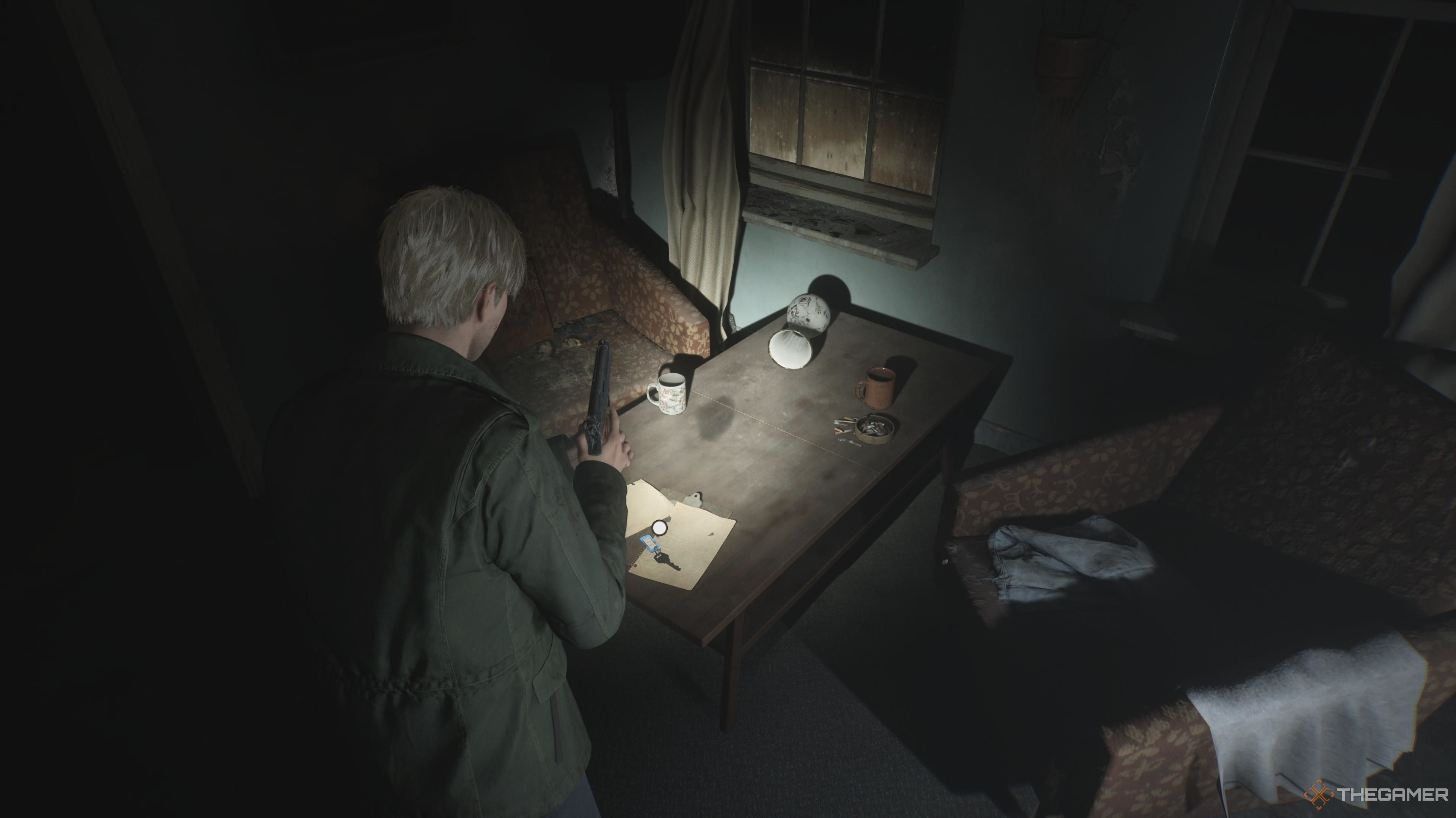 Silent Hill 2, James finding the key in the nurse's office.