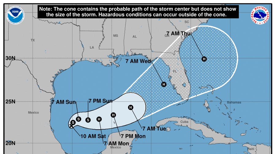 Hurricane Milton brewing. Florida tracker, path, models, Polk forecast