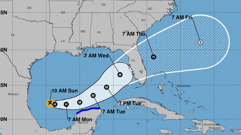 Hurricane on track for this week