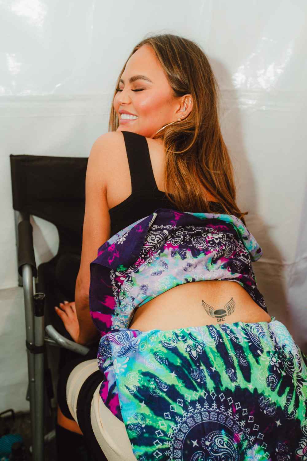 Chrissy Teigen Shows Off Temporary Tattoo John Legend Jokes Its Not a Tramp Stamp