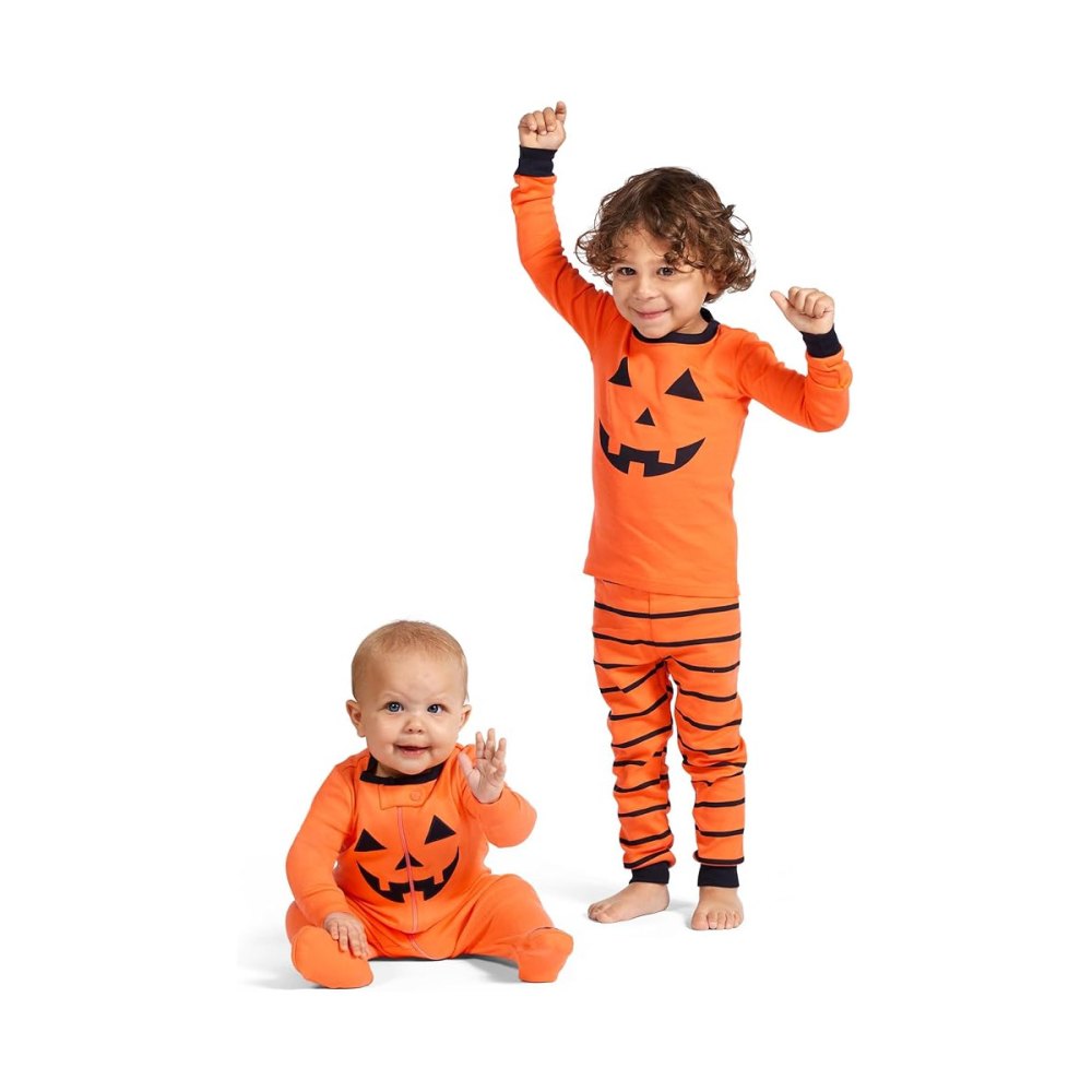 The Children's Place Baby and Toddler, Halloween Pumpkin Pajamas