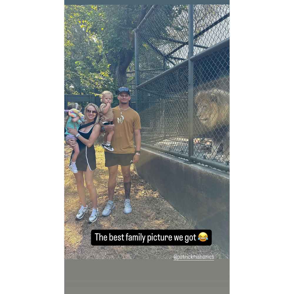 Patrick Mahomes and Pregnant Wife Brittany Mahomes Take Kids to the Zoo