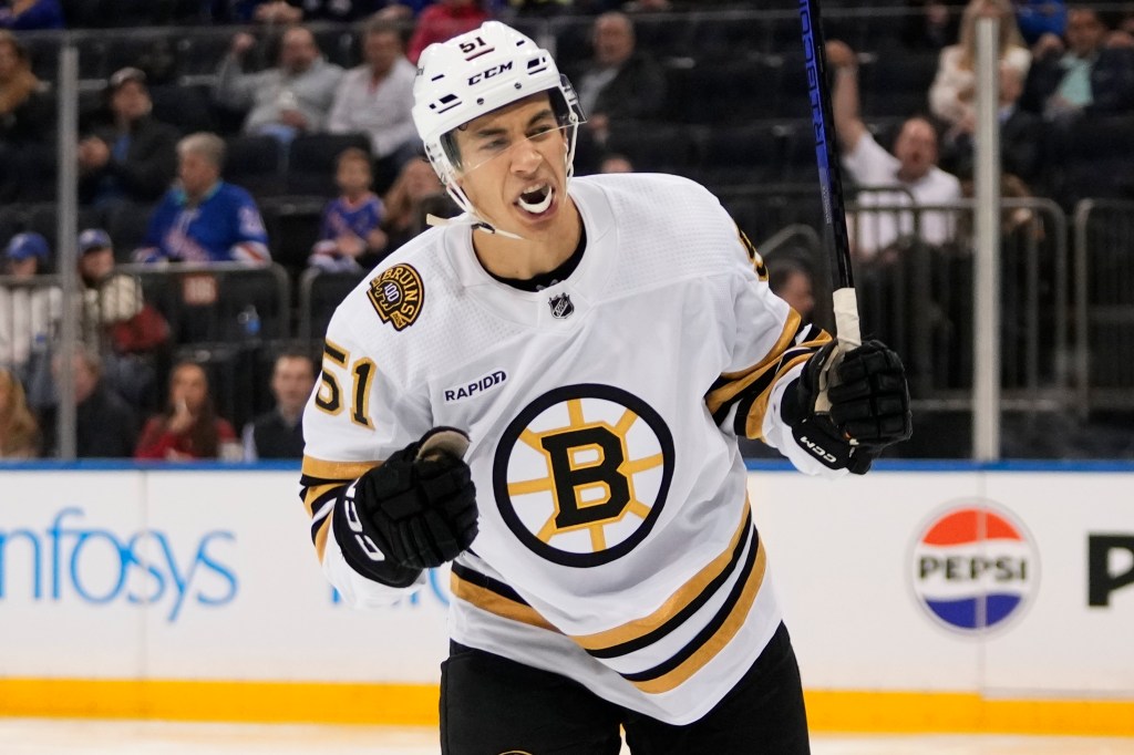 Matt Poitras a ‘possibility’ to make season debut with Bruins on Saturday