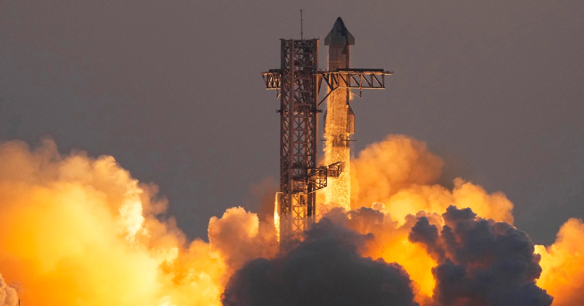 SpaceX catches Starship rocket booster in dramatic landing during fifth flight test