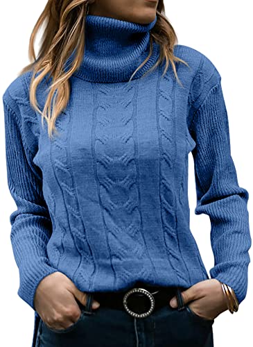 Cable Knit Turtleneck Sweater