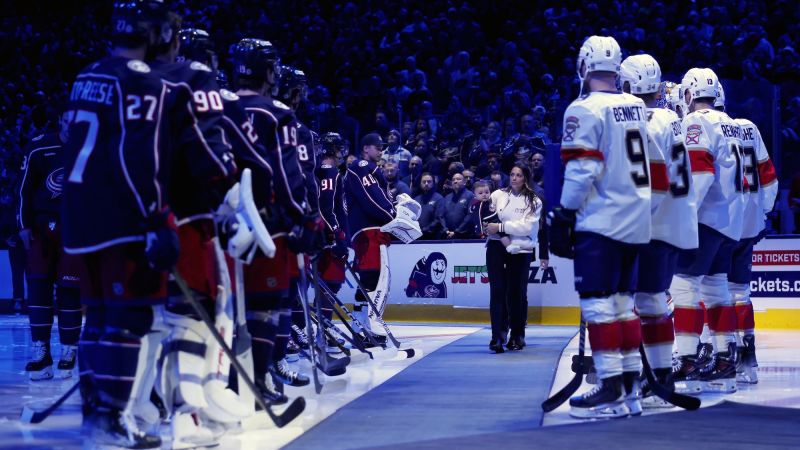 NHL Blue Jackets honor Johnny Gaudreau and brother ahead of game